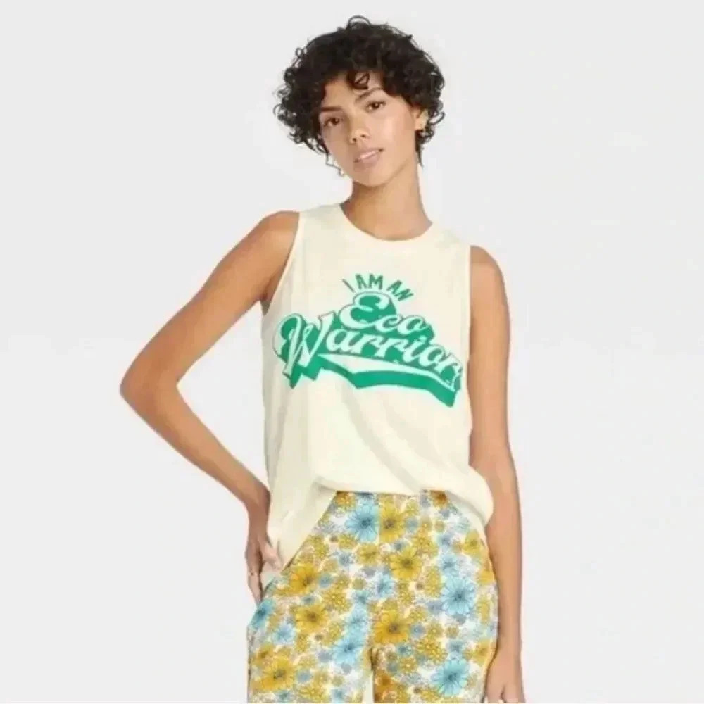 Modern Lux Women's Eco Warrior Graphic Tank Top Modern Lux